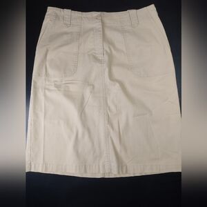 Talbots Stretch Beige Skirt